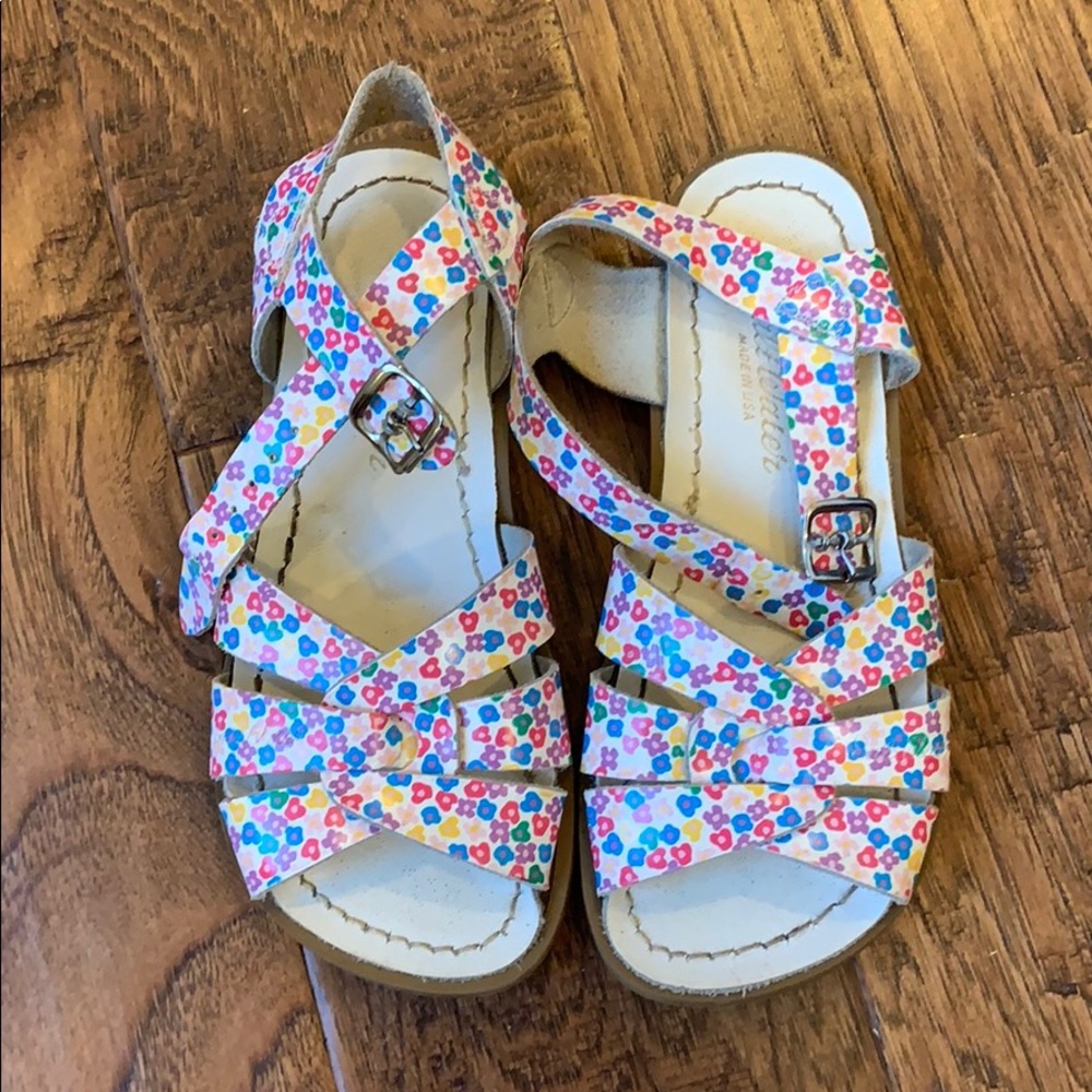 Girls Saltwater Floral Sandals